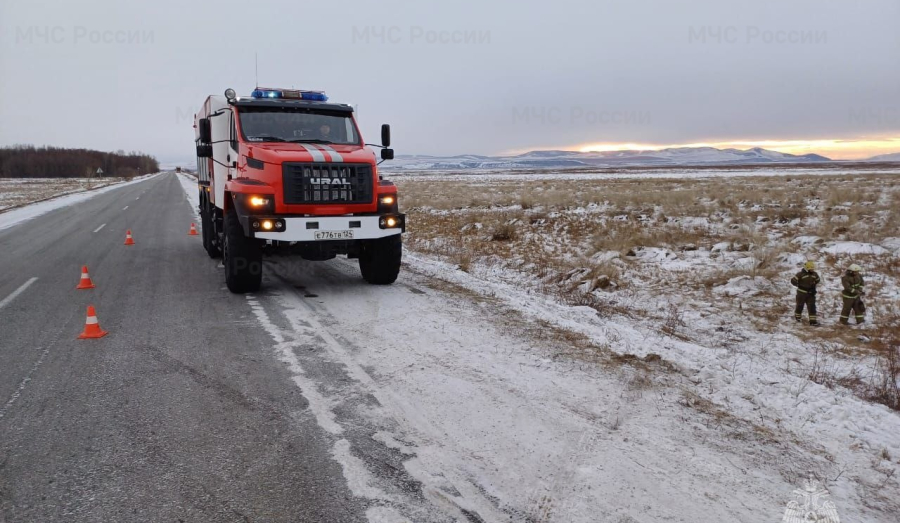 На трассах Красноярского края открыто 93 пункта обогрева для водителей